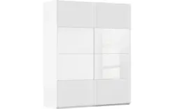 Goossens kledingkast finca combi glans mat glas wit hoogwaardig meubelplaat - 8244409-{merk}-finca-combi-sts-wit-schuifdeuren-02